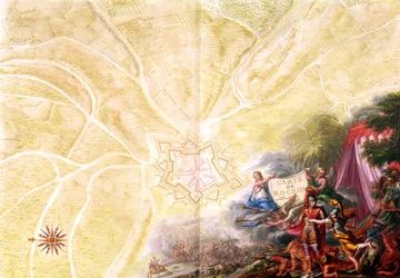 Ms 988 Tome 3 fol.14 Kart over Rocroi, fra 
